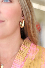 Small Chantal Hoop, Brushed Gold