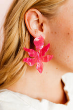Flora Lily Earrings, Azalea Pink
