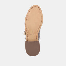 Harlah Plush Chocolate Leather Mule