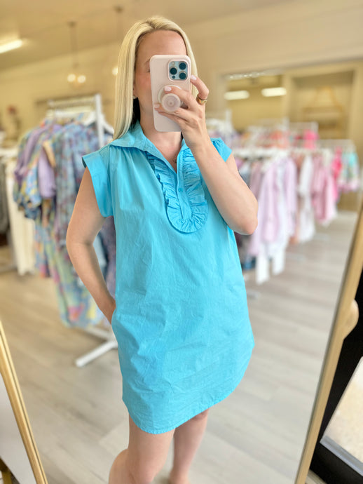 Roxy Dress, Turquoise