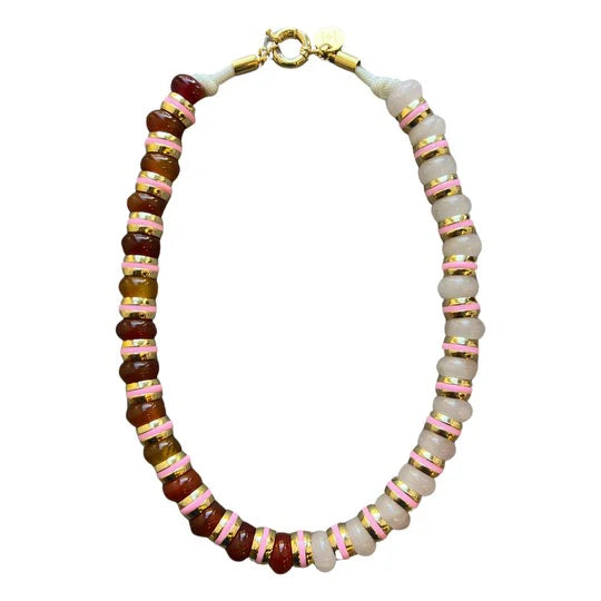 Semi-Precious Necklace, Agate & Opalite