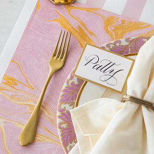 Pink & Gold Marbled Placemat [Pack of 12]