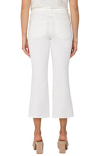 Hannah Cropped Flare Jean, White
