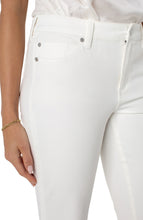 Hannah Cropped Flare Jean, White