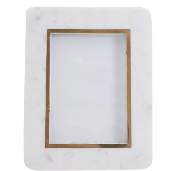 5x7 White Marble Photo Frame