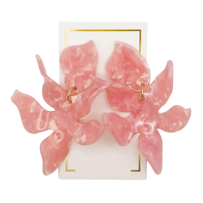 Flora Lily Earrings, Ballet Slipper