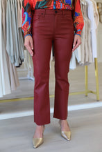 Kelsey High Rise Ankle Flare Jean 27" Inseam, Red