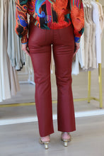 Kelsey High Rise Ankle Flare Jean 27" Inseam, Red