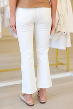 Hannah Cropped Flare Jean, White