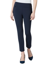 Kathryn Fabric 28" Ankle Pant, Navy