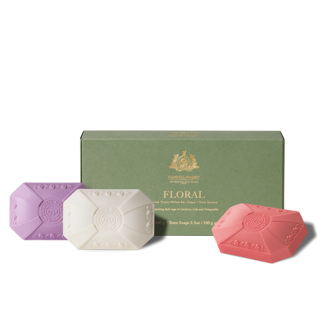 Floral Three-Soap Set