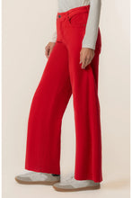 Meg High Rise Wide Leg Corduroy Jean, Ruby Red