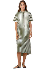 Gibbons Dress, Chive Stripe
