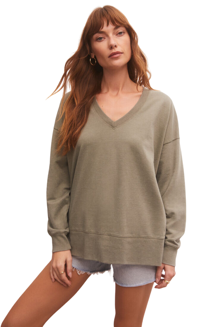 Modern V-Neck Weekender, Evergreen