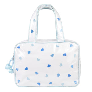 Josie Heart Hanging Cosmetic Bag, Blue