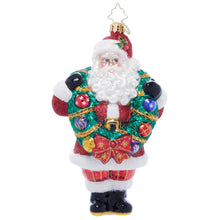 Wreath Wrangler Claus Ornament