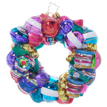 Vintage Holiday Wreath Ornament