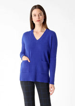 Andrea Fabric V-Neck Sweater