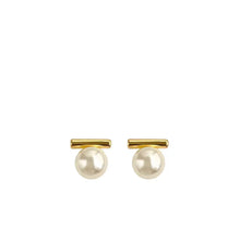 Set the Bar Pearl Studs, Gold