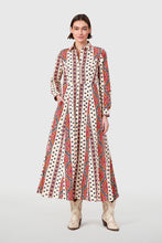 Classic Shirtdress, Crimson Mosaic