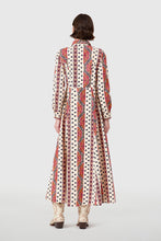 Classic Shirtdress, Crimson Mosaic