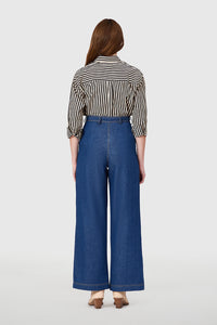 The Boyfriend Shirt, Ganache Pinstripe