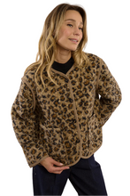 Fuzzy Leopard Throw On Jacket