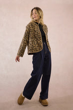 Fuzzy Leopard Throw On Jacket