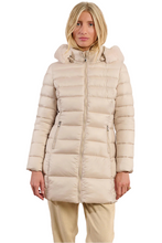 Off White Hooded Puffer Coat