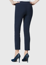 Kathryn Fabric 28" Ankle Pant, Navy