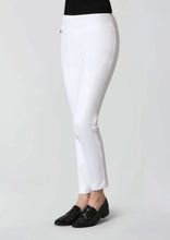 Kathryn Fabric 28" Slim Ankle Pant, White