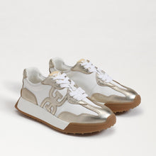 Langley Sneaker, Off White/Molten Gold