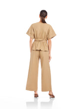 Kai Belted Button Up Top