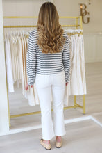 Stripe Button Cardigan