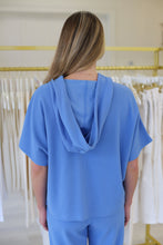Waffle Knit Hoodie Poncho