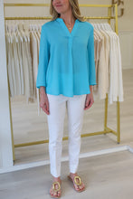 Aquamarine Button Blouse