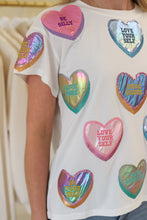 Valentines Positive Candy Hearts Tee