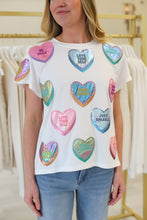 Valentines Positive Candy Hearts Tee