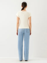 Greta Side Knot Top, Cream