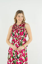 Olivia Top, Bougainvillea Silk