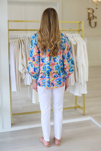 Indigo Bloom Blouse