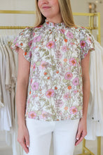 Textured Floral Blouse