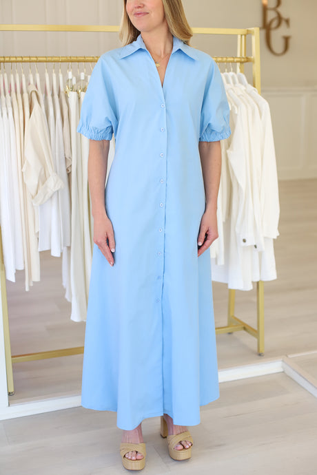 Samara Dress, Celeste Blue