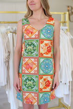 Kaylor Dress, Neon Tile