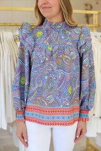 Retro Paisley Top