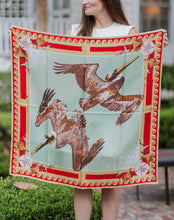 Tomato Tide Diver Silk Scarf