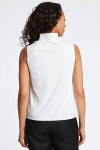 Ruffle Collar Layering Tank, White