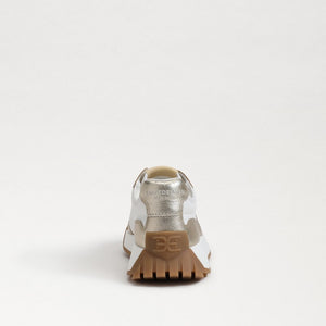 Langley Sneaker, Off White/Molten Gold