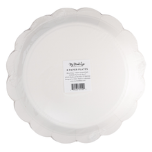 Blue Ditsy Floral Paper Plate