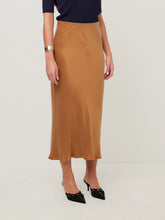 Eva Bias Ankle Skirt, Camel
